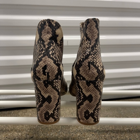 Steve Madden | Snake Print | Round Toe Ankle Booties - Picture 4 of 7